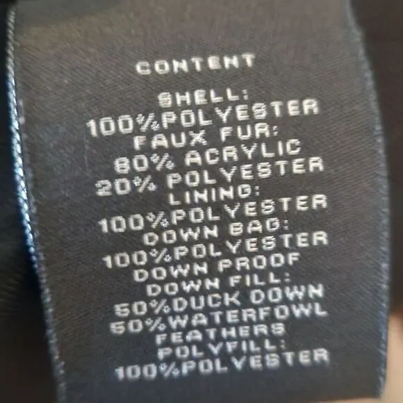 Vince Camuto Faux Fur Trim midweight down coat women XS Winter puffer - Picture 7 of 11